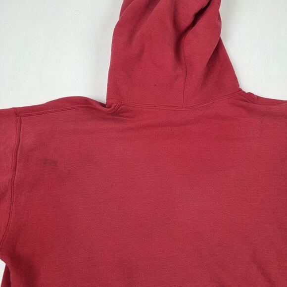 Nebraska Cornhuskers Hoodie Sweatshirt Mens Large Red NCAA Football Pullover - Picture 12 of 13